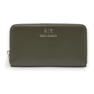 A X Armani Exchange para mulher. XW000359AF12040U7043 Carteira Efeito verde (OSFA), Casual, Poliéster A X Armani Exchange para mulher. XW000359AF12040U7043 Carteira Efeito verde (OSFA), Casual, Poliéster