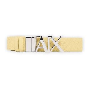 A X Armani Exchange para mulher. XW001203AF22632U2149 Cinto de placas amarelo (OSFA), Casual, Clássico, Poliuretano A X Armani Exchange para mulher. XW001203AF22632U2149 Cinto de placas amarelo (OSFA), Casual, Clássico, Poliuretano