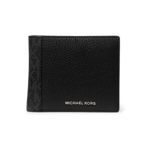 Michael Kors para homem. 39R5LHDF3O Carteira de couro Hudson com logótipo preto (OSFA), Casual, Pele Michael Kors para homem. 39R5LHDF3O Carteira de couro Hudson com logótipo preto (OSFA), Casual, Pele