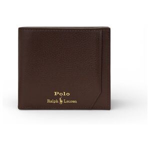 Polo Ralph Lauren para homem. 405963225002 Carteira de couro castanho granulado (OSFA), Marrom, Casual, Pele Polo Ralph Lauren para homem. 405963225002 Carteira de couro castanho granulado (OSFA), Marrom, Casual, Pele