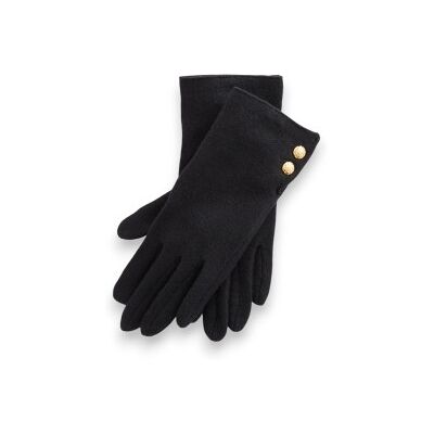 Lauren Ralph Lauren para mulher. 454833075001 Luvas Two Button preta (L), Preto, Casual, Lã Lauren Ralph Lauren para mulher. 454833075001 Luvas Two Button preta (L), Preto, Casual, Lã