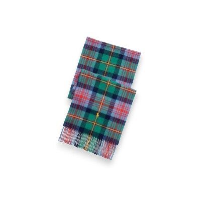 Polo Ralph Lauren para homem. 449959354016 Cachecol de lã com franjas e xadrez verde (OSFA), Casual, Clássico Polo Ralph Lauren para homem. 449959354016 Cachecol de lã com franjas e xadrez verde (OSFA), Casual, Clássico