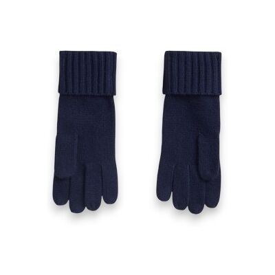 Lauren Ralph Lauren para mulher. 454P04468005 Luvas de malha com botões de brasão azul-marinho (OSFA), Casual, Lã Lauren Ralph Lauren para mulher. 454P04468005 Luvas de malha com botões de brasão azul-marinho (OSFA), Casual, Lã