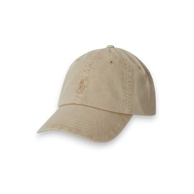 Polo Ralph Lauren para homem. 710980231503 Boné de sarja tingido em peça bege (OSFA), Casual, Algodão Polo Ralph Lauren para homem. 710980231503 Boné de sarja tingido em peça bege (OSFA), Casual, Algodão