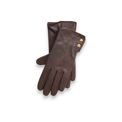 Lauren Ralph Lauren para mulher. 454833083002 Luvas de couro marrom (M), Casual, Pele Lauren Ralph Lauren para mulher. 454833083002 Luvas de couro marrom (M), Casual, Pele