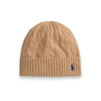 Polo Ralph Lauren para mulher. 455981442004 Gorro de lã e caxemira castanho (OSFA), Bege, Casual, Casimira Polo Ralph Lauren para mulher. 455981442004 Gorro de lã e caxemira castanho (OSFA), Bege, Casual, Casimira