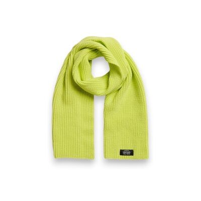 Superdry para mulher. W9310067A Cachecol de tricô clássico verde (OSFA), Casual, Acrílico Superdry para mulher. W9310067A Cachecol de tricô clássico verde (OSFA), Casual, Acrílico