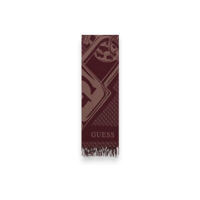 Guess para mulher. AW5662POL03 Cachecol 60x180 grená (OSFA), Casual, Poliéster Guess para mulher. AW5662POL03 Cachecol 60x180 grená (OSFA), Casual, Poliéster