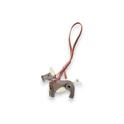 Furla para mulher. WK00618-ACO000 Chaveiro Allegra Schnauzer cinza (OSFA), Casual, Pele Furla para mulher. WK00618-ACO000 Chaveiro Allegra Schnauzer cinza (OSFA), Casual, Pele