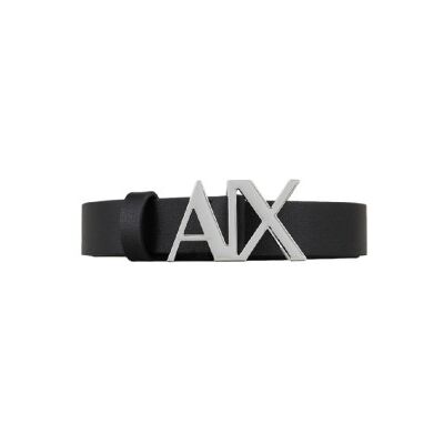 A X Armani Exchange para mulher. 941125CC71900020 Cinto de couro preto (85cm), Casual, Clássico, Pele A X Armani Exchange para mulher. 941125CC71900020 Cinto de couro preto (85cm), Casual, Clássico, Pele