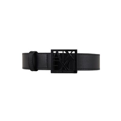 A X Armani Exchange para mulher. 9411300A87400020 Cinto preto (75cm), Casual, Sintético, Imitação couro A X Armani Exchange para mulher. 9411300A87400020 Cinto preto (75cm), Casual, Sintético, Imitação couro