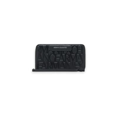 A X Armani Exchange para mulher. XW001606AF15774UC001 Carteira de viagem preta (OSFA), Preto, Casual, Poliéster A X Armani Exchange para mulher. XW001606AF15774UC001 Carteira de viagem preta (OSFA), Preto, Casual, Poliéster