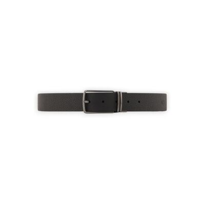 A X Armani Exchange para homem. XM002836AF24982MC038 Cinto de chapa preta (OSFA), Preto, Casual, Clássico, Pele A X Armani Exchange para homem. XM002836AF24982MC038 Cinto de chapa preta (OSFA), Preto, Casual, Clássico, Pele