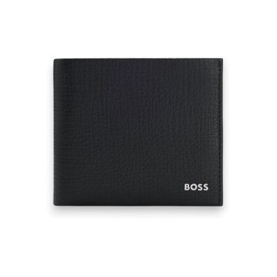 BOSS para homem. 50573521 Carteira de Pele Derwil preta (OSFA), Preto, Casual, Clássico BOSS para homem. 50573521 Carteira de Pele Derwil preta (OSFA), Preto, Casual, Clássico