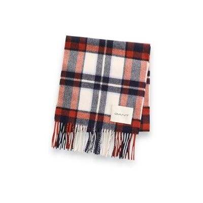 Gant para homem. 9920308 Cachecol de lã xadrez (OSFA), Multicolor, Clássico Gant para homem. 9920308 Cachecol de lã xadrez (OSFA), Multicolor, Clássico