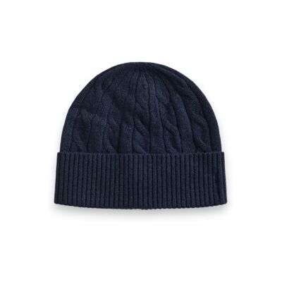 Gant para mulher. 4910058 Gorro de tricô de tranças azul-marinho (OSFA), Casual, Lã, Clássico Gant para mulher. 4910058 Gorro de tricô de tranças azul-marinho (OSFA), Casual, Lã, Clássico