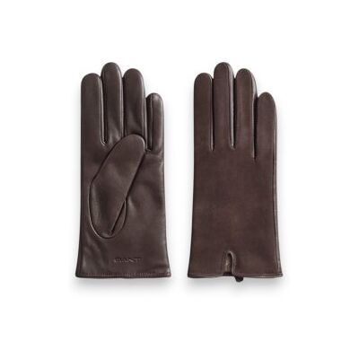 Gant para mulher. 4930079 Luvas de couro marrom (L), Clássico, Pele Gant para mulher. 4930079 Luvas de couro marrom (L), Clássico, Pele