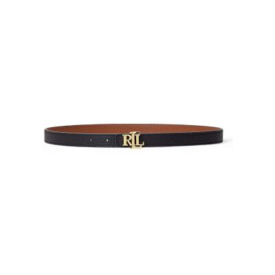 Lauren Ralph Lauren para mulher. 412912038001 Cinto de couro reversível com logótipo preto e castanho (M), Marrom, Casual, Pele Lauren Ralph Lauren para mulher. 412912038001 Cinto de couro reversível com logótipo preto e castanho (M), Marrom, Casual, Pele