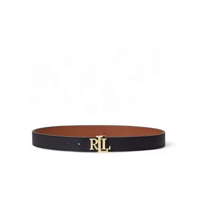 Lauren Ralph Lauren para mulher. 412912039001 Cinto reversível em pele castanha, preto (M), Marrom, Casual Lauren Ralph Lauren para mulher. 412912039001 Cinto reversível em pele castanha, preto (M), Marrom, Casual