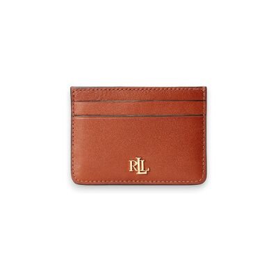 Lauren Ralph Lauren para mulher. 432876732002 Porta-cartões de couro marrom (OSFA), Casual, Clássico, Pele Lauren Ralph Lauren para mulher. 432876732002 Porta-cartões de couro marrom (OSFA), Casual, Clássico, Pele