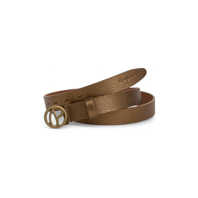 Pepe Jeans para mulher. PL020878 Cinto de bronze Blakely (M), Casual, Pele Pepe Jeans para mulher. PL020878 Cinto de bronze Blakely (M), Casual, Pele