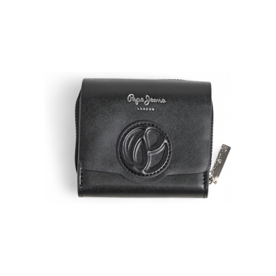 Pepe Jeans para mulher. PL0700048 Carteira Drey preta (OSFA), Preto, Casual, Poliuretano Pepe Jeans para mulher. PL0700048 Carteira Drey preta (OSFA), Preto, Casual, Poliuretano