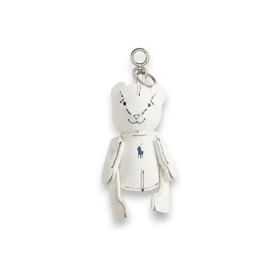 Polo Ralph Lauren para mulher. 427P13276002 Charm para saco Bear branco (OSFA), Casual, Pele Polo Ralph Lauren para mulher. 427P13276002 Charm para saco Bear branco (OSFA), Casual, Pele