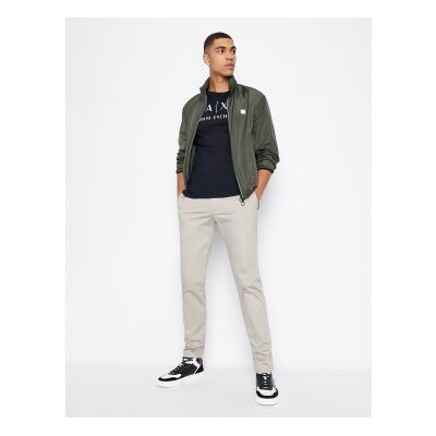 A X Armani Exchange para homem. 8NZTCHZ8H4Z1510 T-shirt azul-marinho lisa (L), Casual, Algodão, Manga comprida A X Armani Exchange para homem. 8NZTCHZ8H4Z1510 T-shirt azul-marinho lisa (L), Casual, Algodão, Manga comprida