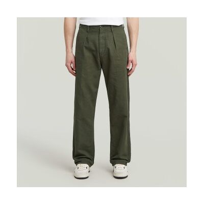 G-Star para homem. D26126-D752-B575 Chino plissado Calças verdes descontraídas (34/36), Casual, Algodão G-Star para homem. D26126-D752-B575 Chino plissado Calças verdes descontraídas (34/36), Casual, Algodão