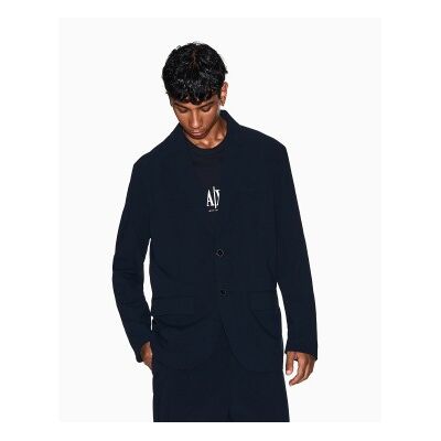 A X Armani Exchange para homem. XM001574AF19725UB101 Americana Elegant azul-marinho (38), Casual, Algodão, Clássico A X Armani Exchange para homem. XM001574AF19725UB101 Americana Elegant azul-marinho (38), Casual, Algodão, Clássico