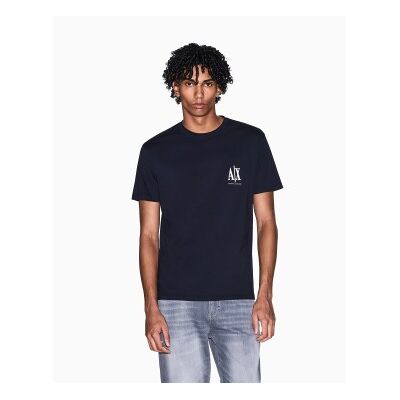 A X Armani Exchange para homem. XM000365AF12308UB101 T-shirt Fresh azul-marinho (M), Casual, Algodão, Manga curta A X Armani Exchange para homem. XM000365AF12308UB101 T-shirt Fresh azul-marinho (M), Casual, Algodão, Manga curta