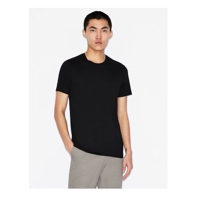 A X Armani Exchange para homem. 8NZT74ZJA5Z1200 Camiseta Básica preto (L), Casual, Algodão, Manga curta A X Armani Exchange para homem. 8NZT74ZJA5Z1200 Camiseta Básica preto (L), Casual, Algodão, Manga curta