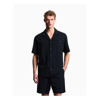 Emporio Armani para homem. EM000593_AF20430 Camisa Out marinho (XL), Casual, Manga curta, Lyocell Emporio Armani para homem. EM000593_AF20430 Camisa Out marinho (XL), Casual, Manga curta, Lyocell