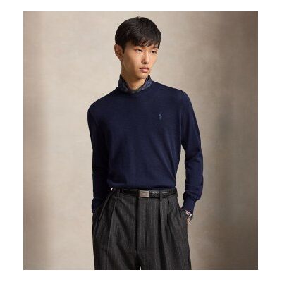 Polo Ralph Lauren para homem. 710954589002 Suéter de lã lavável azul-marinho (XL), Casual, Manga comprida Polo Ralph Lauren para homem. 710954589002 Suéter de lã lavável azul-marinho (XL), Casual, Manga comprida