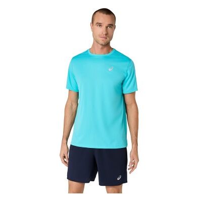 Asics para homem. 2011D221 Camiseta Core SS azul (S), Casual, Esportivo, Manga curta, Turquesa, Polister Reciclado Asics para homem. 2011D221 Camiseta Core SS azul (S), Casual, Esportivo, Manga curta, Turquesa, Polister Reciclado