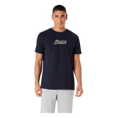Asics para homem. 2031F334 Camiseta Logo Graphic marinho (M), Casual, Algodão, Manga curta Asics para homem. 2031F334 Camiseta Logo Graphic marinho (M), Casual, Algodão, Manga curta