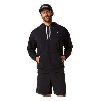 Asics para homem. 2031F449 Moletom French Terry Relaxed preto (S), Casual, Esportivo, Algodão Asics para homem. 2031F449 Moletom French Terry Relaxed preto (S), Casual, Esportivo, Algodão