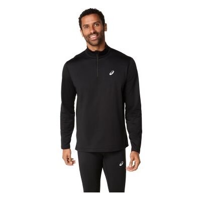 Asics para homem. 2011D369 Camiseta Core LS 1/2 Zip Winter preto (L), Esportivo, Poliéster, Manga comprida Asics para homem. 2011D369 Camiseta Core LS 1/2 Zip Winter preto (L), Esportivo, Poliéster, Manga comprida
