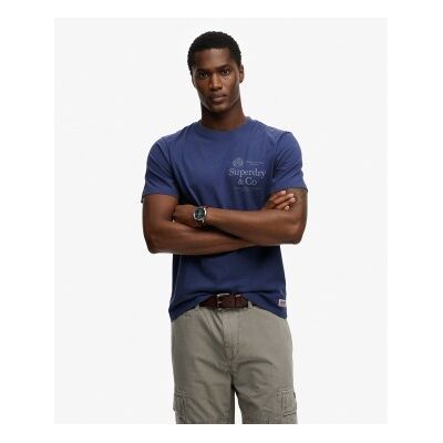 Superdry para homem. M1012392A Camiseta 1954 Company Corte Relaxado azul (XL), Casual, Algodão, Manga curta Superdry para homem. M1012392A Camiseta 1954 Company Corte Relaxado azul (XL), Casual, Algodão, Manga curta