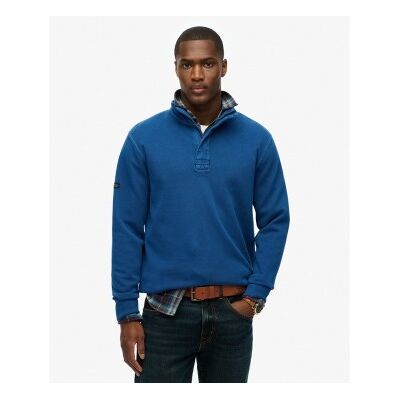 Superdry para homem. M2014093A Camiseta Henley Cotton Classic Piquet azul (L), Casual, Algodão, Manga comprida Superdry para homem. M2014093A Camiseta Henley Cotton Classic Piquet azul (L), Casual, Algodão, Manga comprida
