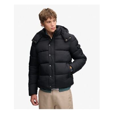 Superdry para homem. M5012529A Jaqueta acolchoada Premium Ripstop preta (XL), Preto, Casual, Ribstop Superdry para homem. M5012529A Jaqueta acolchoada Premium Ripstop preta (XL), Preto, Casual, Ribstop