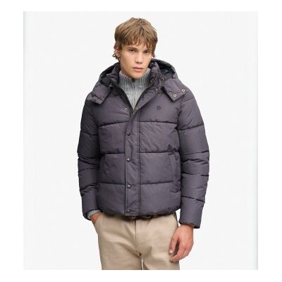 Superdry para homem. M5012429A Jaqueta com capuz Premium cinza (S), Casual, Polister Reciclado Superdry para homem. M5012429A Jaqueta com capuz Premium cinza (S), Casual, Polister Reciclado