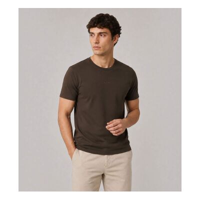 Guess para homem. M6BP18K6209 Camiseta Classic de manga curta castanha (S), Marrom, Casual, Viscoso Guess para homem. M6BP18K6209 Camiseta Classic de manga curta castanha (S), Marrom, Casual, Viscoso