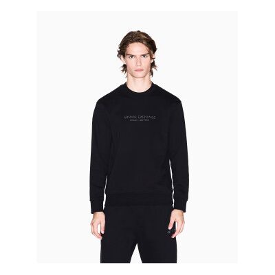 A X Armani Exchange para homem. XM001284AF20934UC001 Sweatshirt com logótipo em preto (XL), Casual, Algodão A X Armani Exchange para homem. XM001284AF20934UC001 Sweatshirt com logótipo em preto (XL), Casual, Algodão