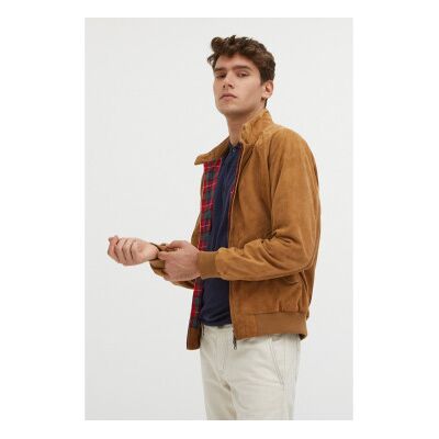 Baracuta para homem. BRCPS0939UT2623 Casaco de couro G9 castanho (S), Marrom, Casual, Pele Baracuta para homem. BRCPS0939UT2623 Casaco de couro G9 castanho (S), Marrom, Casual, Pele