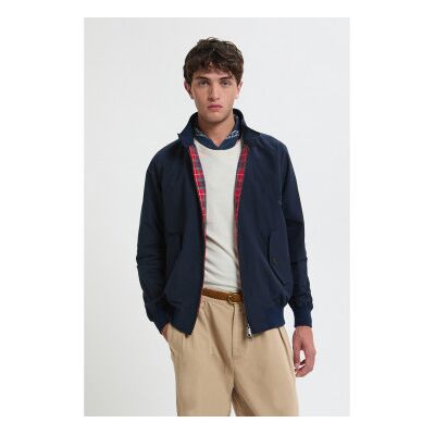 Baracuta para homem. BRCPS0001BCNY1 Casaco Harrington G9 azul-marinho (XXL), Casual, Poliéster Baracuta para homem. BRCPS0001BCNY1 Casaco Harrington G9 azul-marinho (XXL), Casual, Poliéster