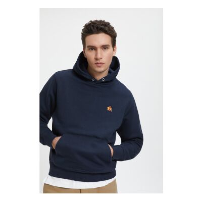 Baracuta para homem. BRFEL0046UT2768 Sweatshirt com capuz e logótipo de lã da Marinha (L), Casual, Algodão, Marinho Baracuta para homem. BRFEL0046UT2768 Sweatshirt com capuz e logótipo de lã da Marinha (L), Casual, Algodão, Marinho