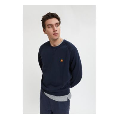 Baracuta para homem. BRFEL0045UT2768 Camisola com logótipo azul-marinho (M), Casual, Algodão Baracuta para homem. BRFEL0045UT2768 Camisola com logótipo azul-marinho (M), Casual, Algodão
