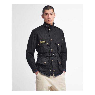 Barbour international para homem. MWX0004 Casaco encerado International Original preto (40), Casual, Algodão Barbour international para homem. MWX0004 Casaco encerado International Original preto (40), Casual, Algodão