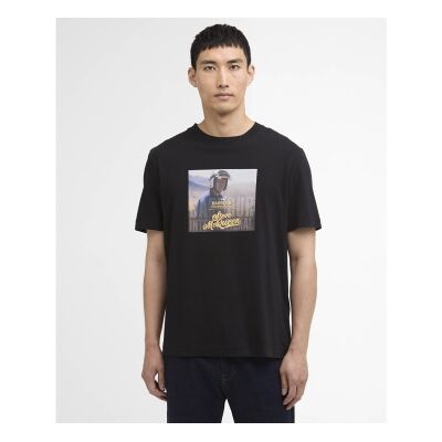 Barbour international para homem. MTS1584 T-shirt Walde preta (M), Preto, Casual, Algodão, Manga curta Barbour international para homem. MTS1584 T-shirt Walde preta (M), Preto, Casual, Algodão, Manga curta